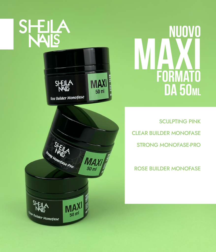 Maxi: Scopri i Nuovi Formati da 50 ml per i Nostri Gel Costruttori!